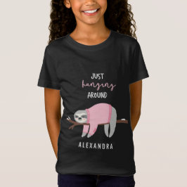Bara hängande runt slättens rosa t shirt