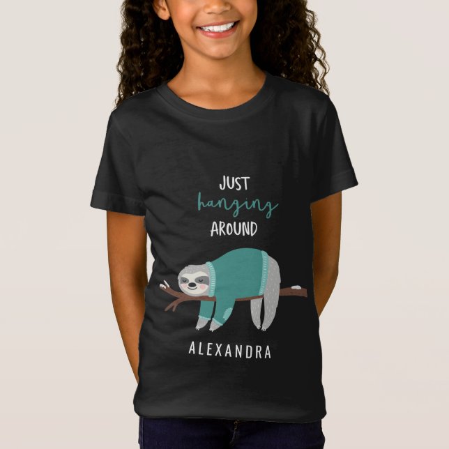 Bara hängande runt sluttningstal t shirt (Framsida)