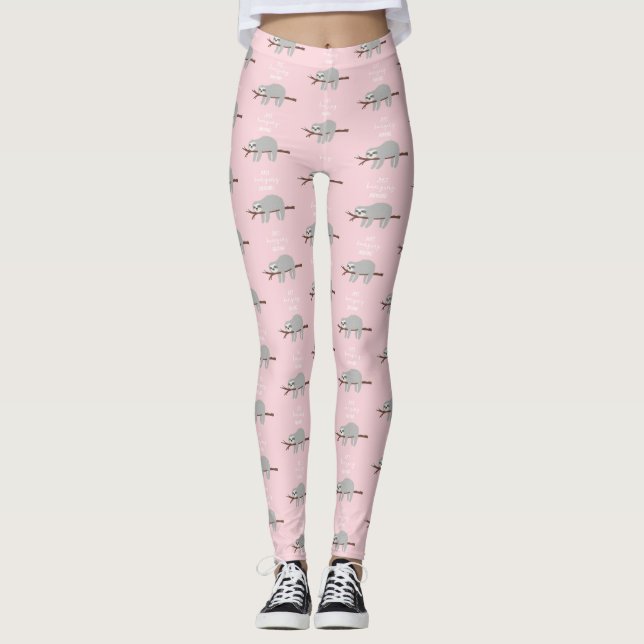 Bara hängda runt roligtens lata slarv leggings (Framsida)