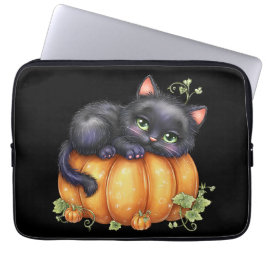 Bara hänger runt, Vila Katten I Pumpa Laptop Fodral