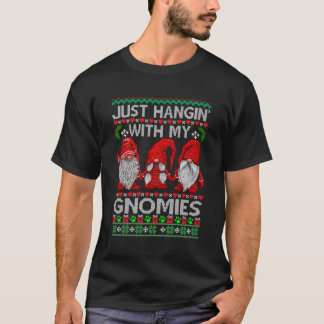 Bara hangin med min gnomies... tre röda nome. t shirt