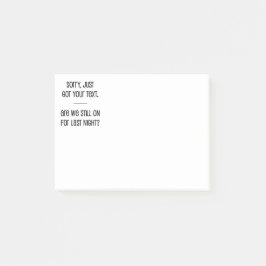 Bara Har din text Post-it Block