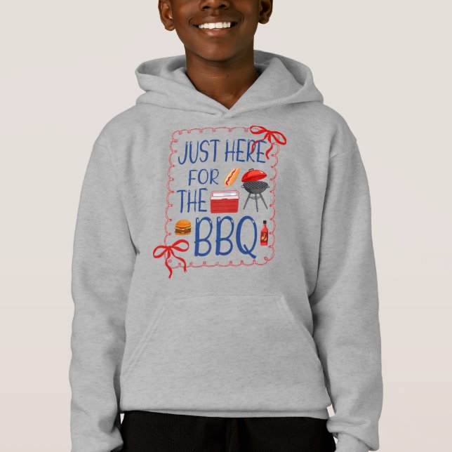 Bara här för BBQ T Shirt (Framsida)