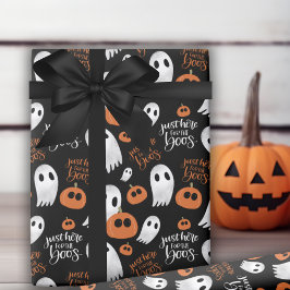 Bara här för Boos Cute och Festive Halloween Presentpapper
