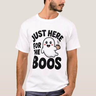 Bara här för Boos Funny Ghost T-Shirt   Cute