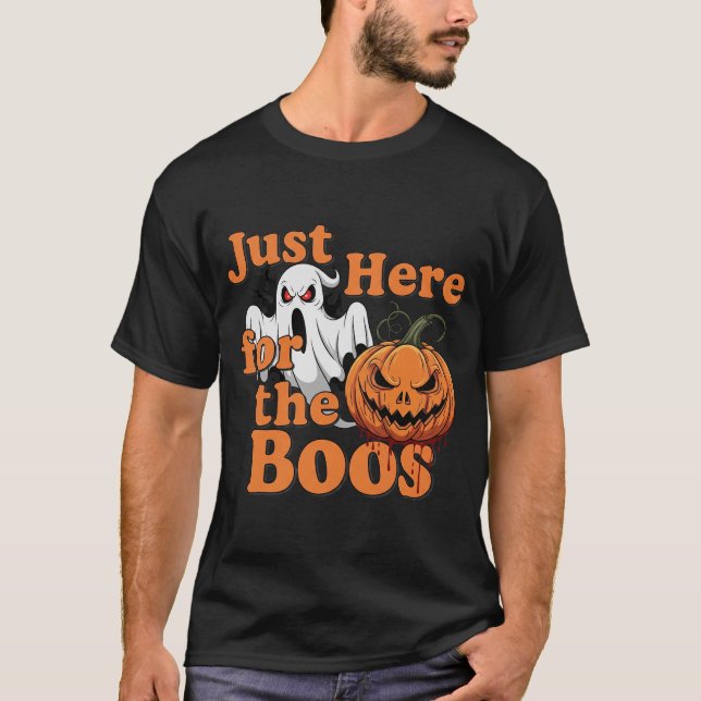 Bara här för BOOS Funny Halloween 3 T Shirt (Framsida)