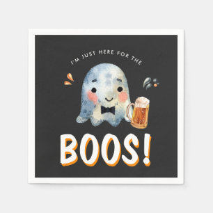 Bara här för Boos Halloween fest Pappersservett