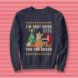 Bara här för boxarna julklapp t shirt