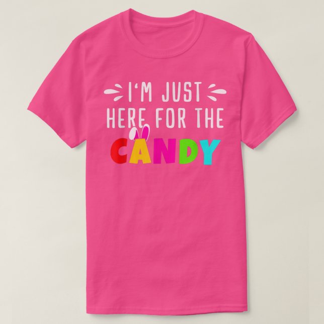Bara här för Candy Påskägg Bunny Gift Manar & T Shirt (Design framsida)