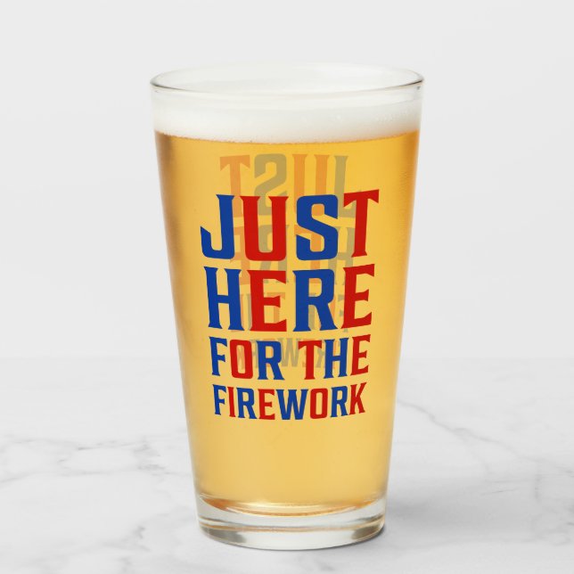 Bara här för Fireworks roligt för ett par. Glaskopp (Framsida fylld)