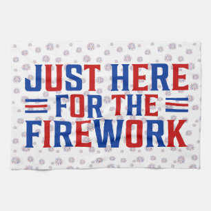 Bara här för Fireworks roligt för ett par. Kökshandduk