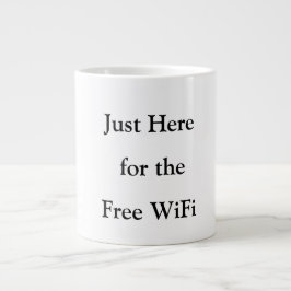 Bara här för gratis WiFi-roliga muggar Jumbo Mugg