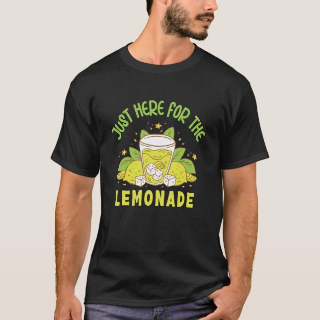 Bara här för Lemonade Business Lemonade-stativ T Shirt (Framsida)