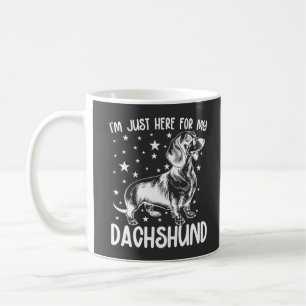 Bara här för min Dachshund hundälskare Cool födels Kaffemugg