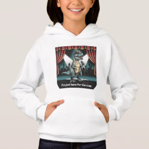 Bara här för Roar - Retro Dinosaur T Shirt