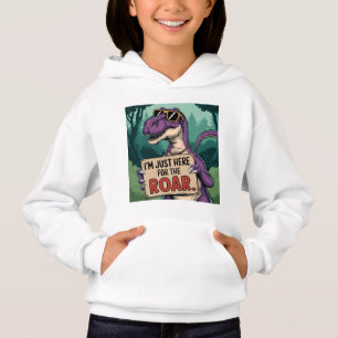Bara här för Roar - Retro Dinosaur T Shirt