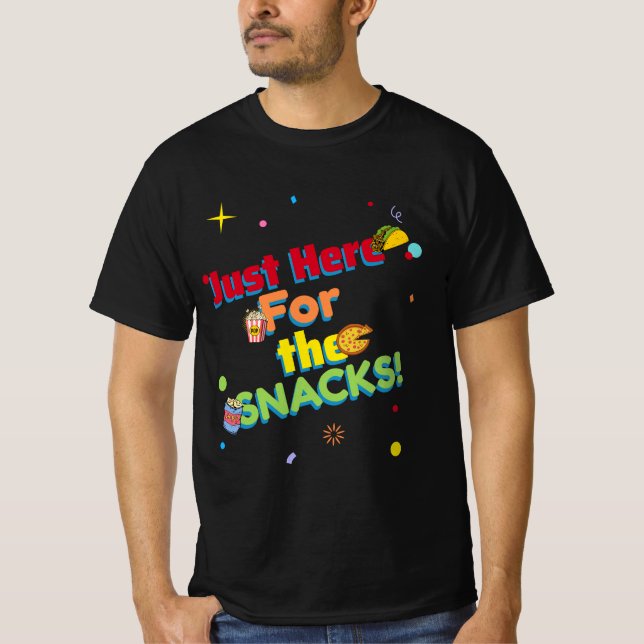 Bara här för SNACKS! Humalog T Shirt (Framsida)