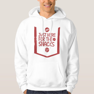 Bara här för snacksen hoodie