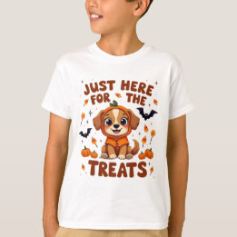 Bara här för Treats Halloween T Shirt