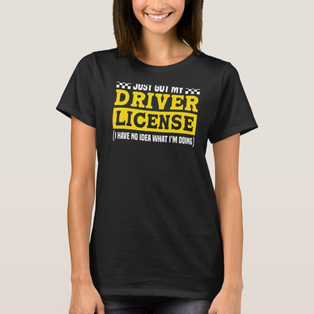 Bara Har min drivrutinslicens för ny drivrutin T Shirt (Framsida)
