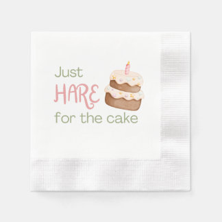 Bara "Hare" för tårtsdessertservett Pappersservett