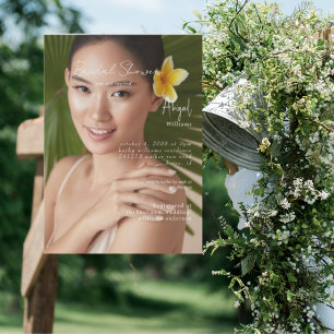 Bara hennes Bride Photo Möhippa Inbjudningar