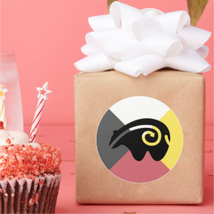 bära hjärtsten runt klistermärke