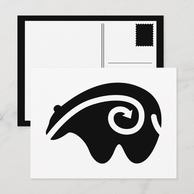 bära hjärtsten vykort (Fram/baksida)