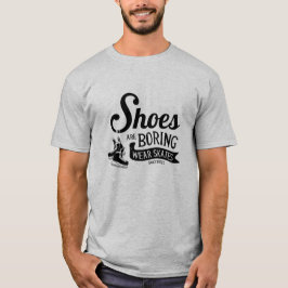 Bära Hockey Skates Shoms håller på att brännas Tröja