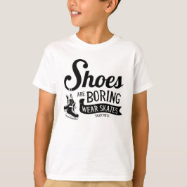 Bära Hockey Skates Shoms håller på att köra Ungdom T Shirt