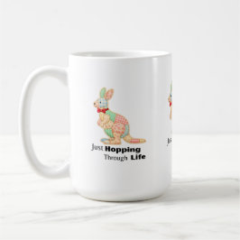 Bara Hoppar Genom Livet Känguru Design Kaffemugg