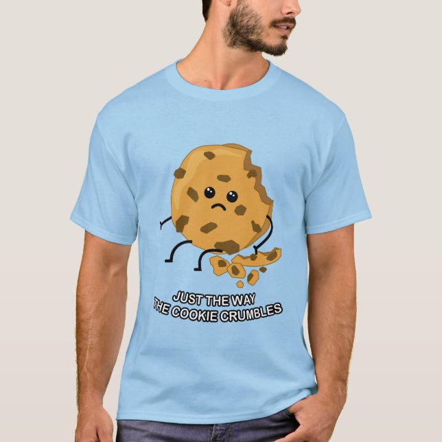 Bara hur kakan klumpar sig! Cute Cookie Pun T Shirt (Framsida)