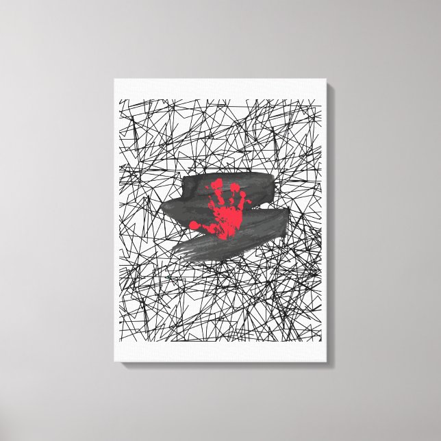 Bara i universums vakuum canvastryck (Framsida)