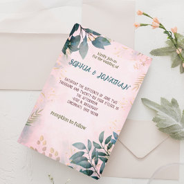 Bara inbjudan till Eucalyptus Greenery Wedding