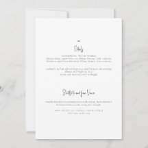 Bara inbjudan till oss två i Bröllop