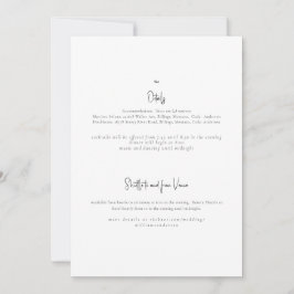 Bara inbjudan till oss två i Bröllop