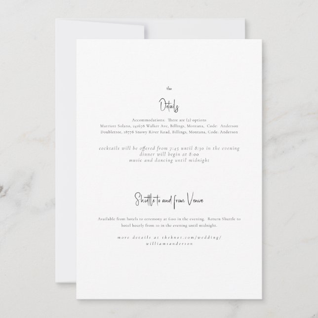 Bara inbjudan till oss två i Bröllop (Framsida)