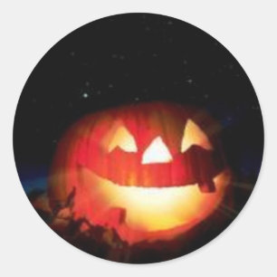 Bara Jack - Halloween Sticker Runt Klistermärke