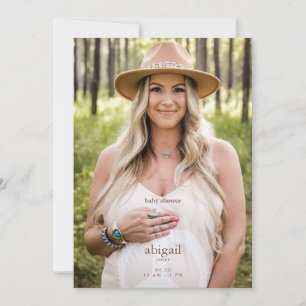 Bara jag och min lilla foto-Neutralt Inv Inbjudningar