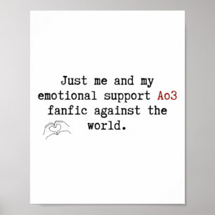 Bara jag och mitt uttryckliga stöd för Ao3 Fanfic  Poster