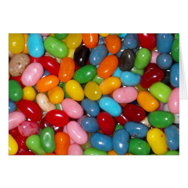 Bara Jelly Beans Hälsningskort (Framsidan Horizontal)