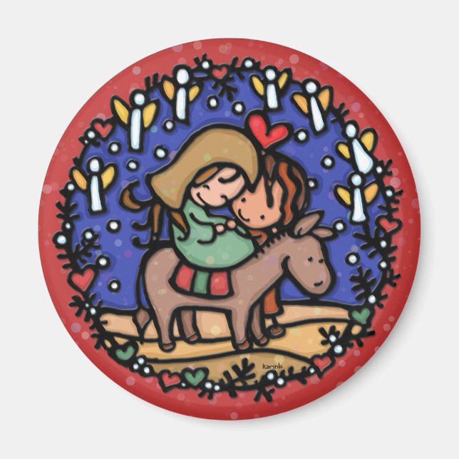 Bara jul.Kärlek föddes. Herregud. RÖR Magnet (Framsidan)