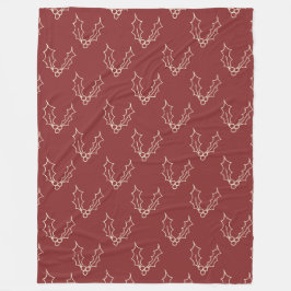 Bara julsamling - Holly Fleecefilt