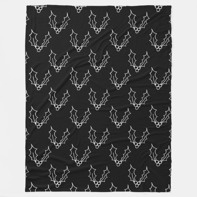 Bara julsamling - Holly Fleecefilt (Framsidan)