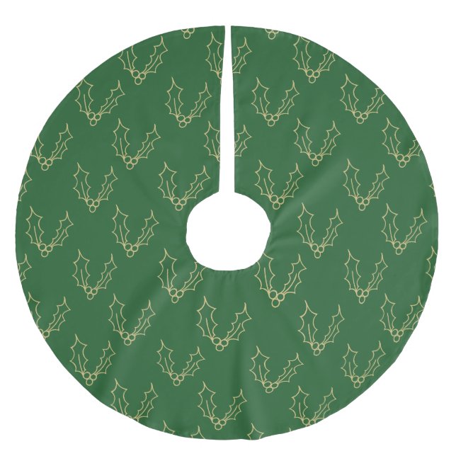 Bara julsamling - Holly Julgransmatta Borstad Polyester (Framsidan)