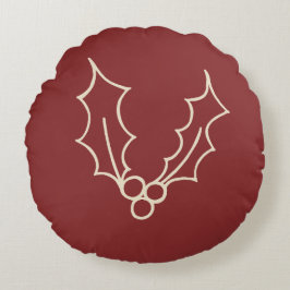 Bara julsamling - Holly Rund Kudde