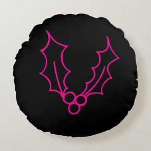 Bara julsamling - Holly Rund Kudde