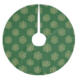 Bara juluppbörd - snöflingor julgransmatta borstad polyester