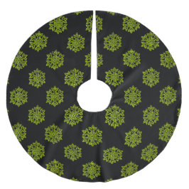 Bara juluppbörd - snöflingor julgransmatta borstad polyester