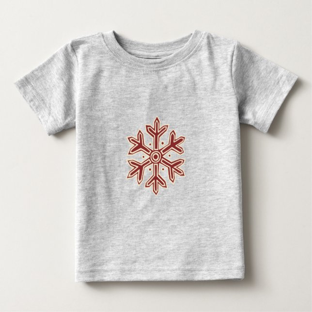 Bara juluppbörd - snöflingor t shirt (Framsida)